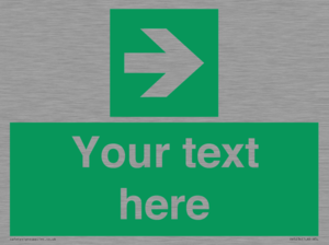 Custom Arrow Right Sign